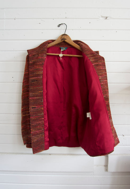 Idylwild Vintage Fall Mid Mod Blanket Jacket