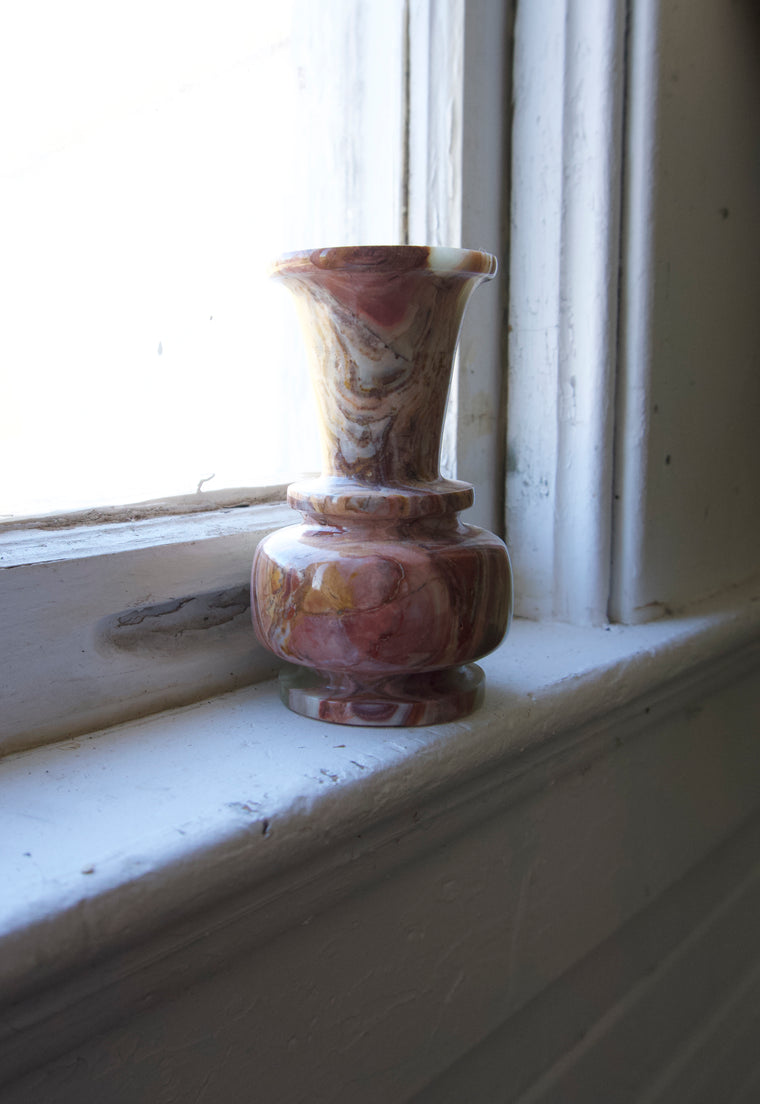 Vintage Green Onyx Small Vase