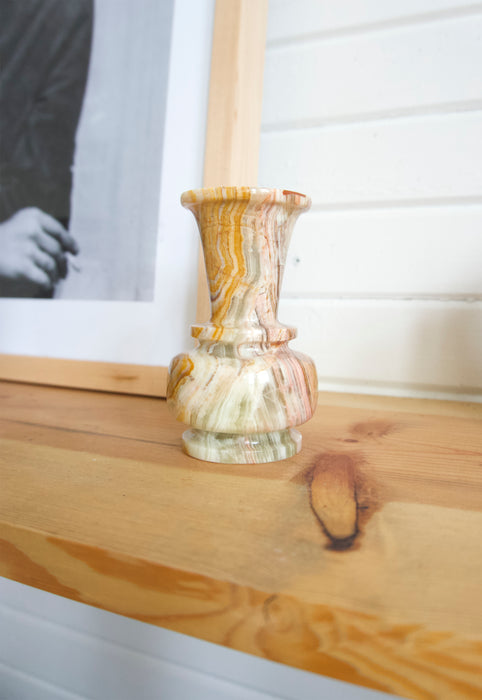 Green Onyx Small Vase Alabaster