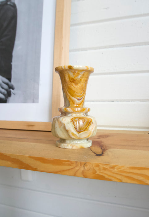 Green Onyx Small Vase Alabaster