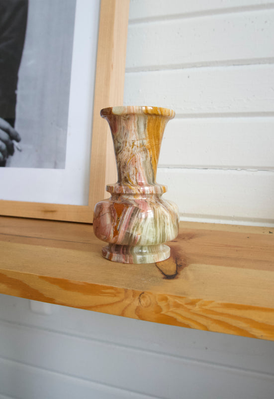 Green Onyx Small Vase Alabaster