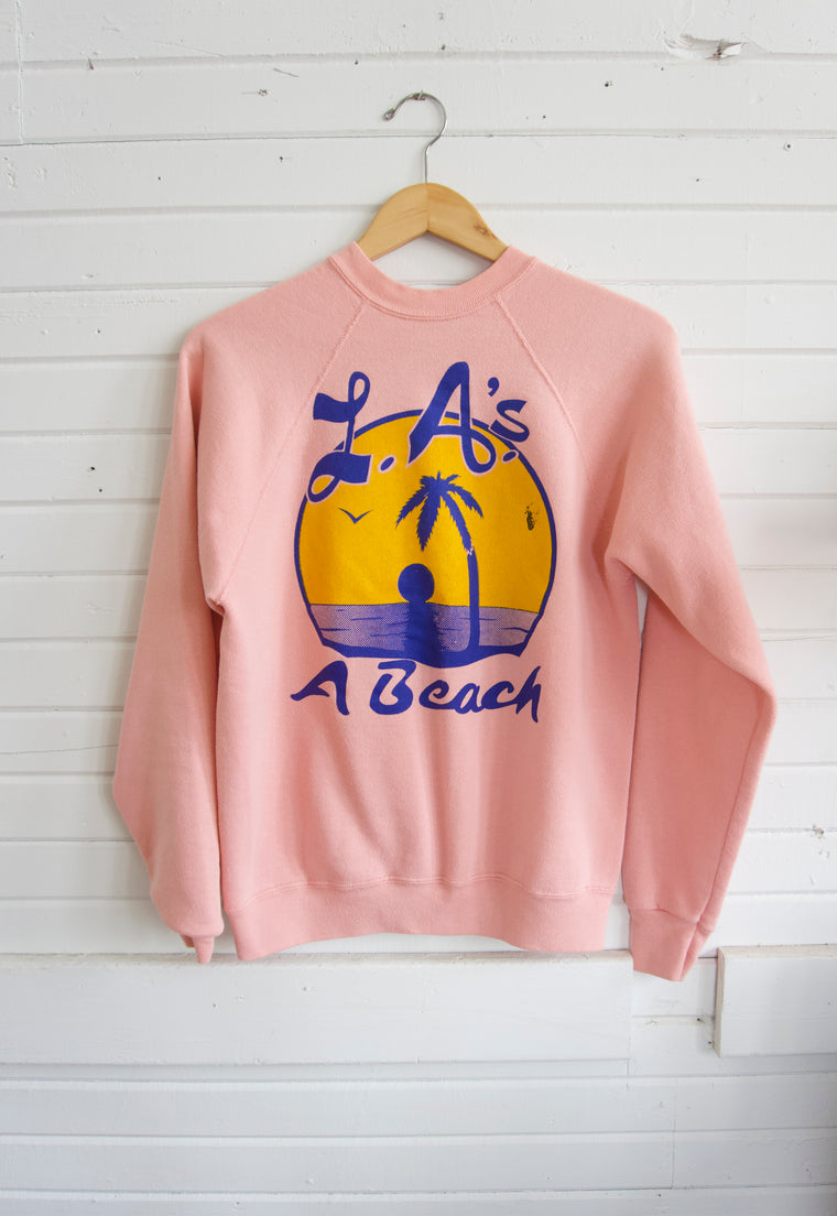 Vintage 80s 90s LAs a Beach Sweatshirt 