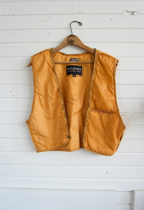 Vintage Saddle Tan Bomber Jacket Liner