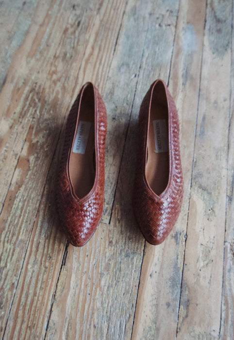 Idylwild Vintage 90s Naturalizer Woven Leather Shoes