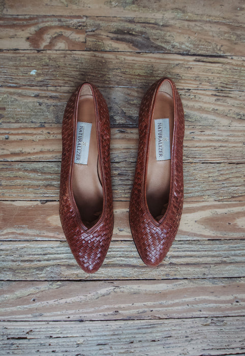 Idylwild Vintage 90s Naturalizer Woven Leather Shoes