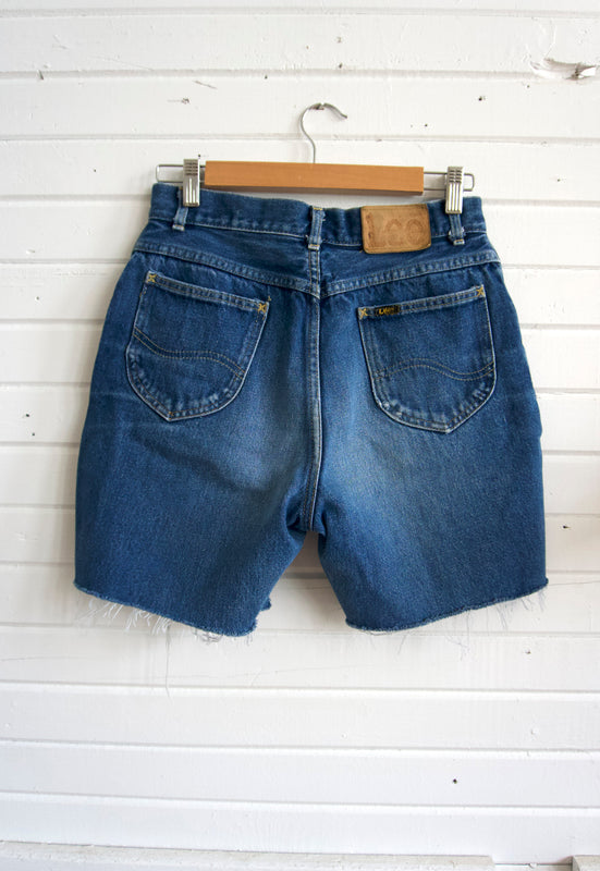 Vintage Lee Rider Cutoff High Rise, Longer Leg Jean Shorts