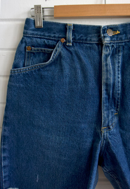 Vintage Lee Rider Cutoff High Rise, Longer Leg Jean Shorts