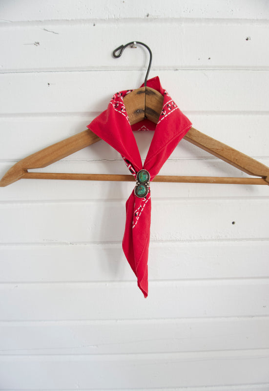 Mid Century Modern Classic Red Ranch Bandana