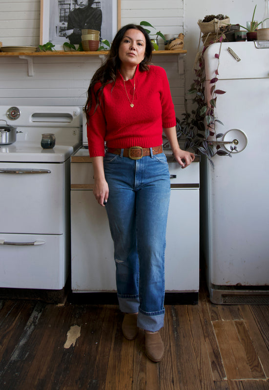 Vintage Toi 80s Red Sweater