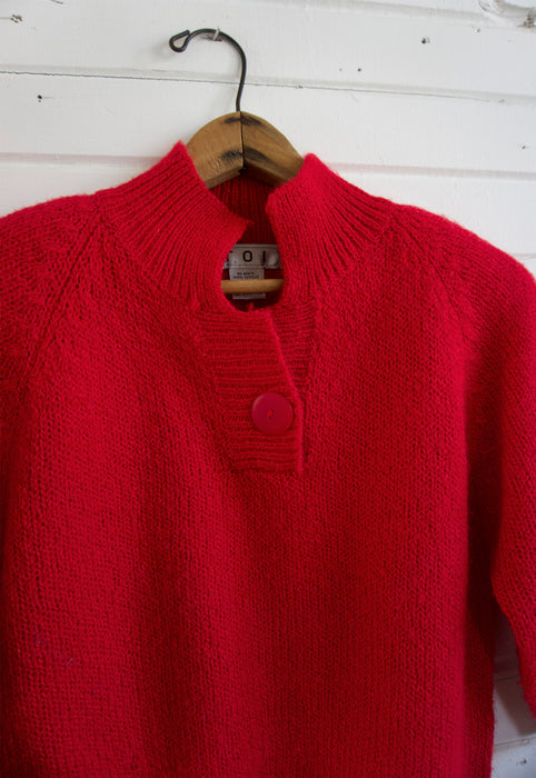 Vintage Toi 80s Red Sweater