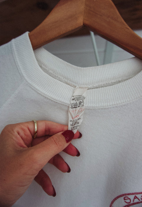 Christie Araujo Idylwild Vintage Sasson Athletic Club Short Sleeve Raglan Sweatshirt