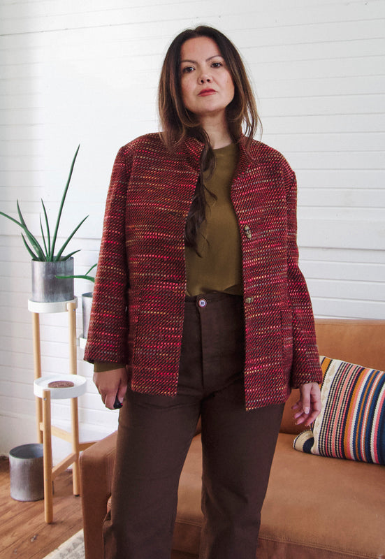 Idylwild Vintage Fall Mid Mod Blanket Jacket Christie Araujo