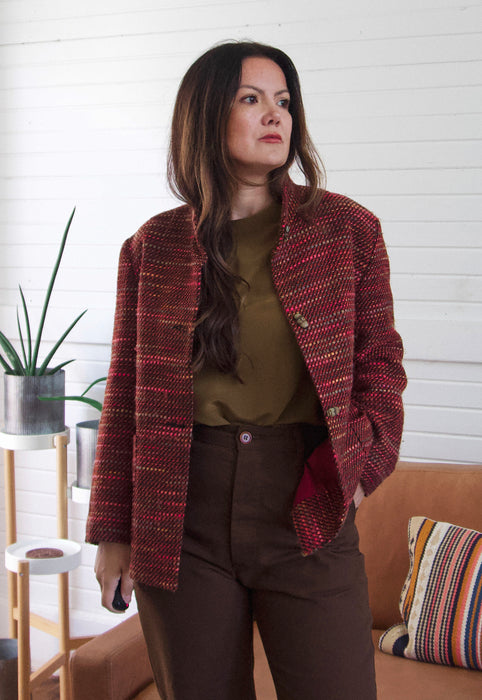 Idylwild Vintage Fall Mid Mod Blanket Jacket Christie Araujo