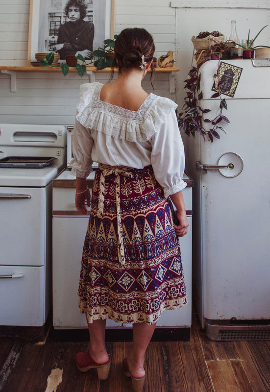 Christie Araujo Square Dancing Vintage Blouse