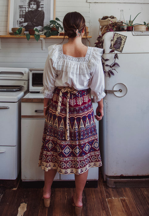 Christie Araujo Square Dancing Vintage Blouse