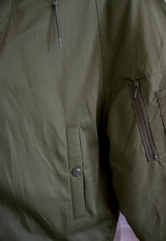 1970s Army Green Work Leisure Snorkel Parka