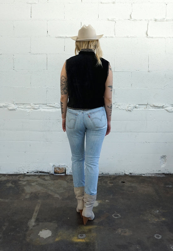 Vintage Double D Ranch Concho Vest