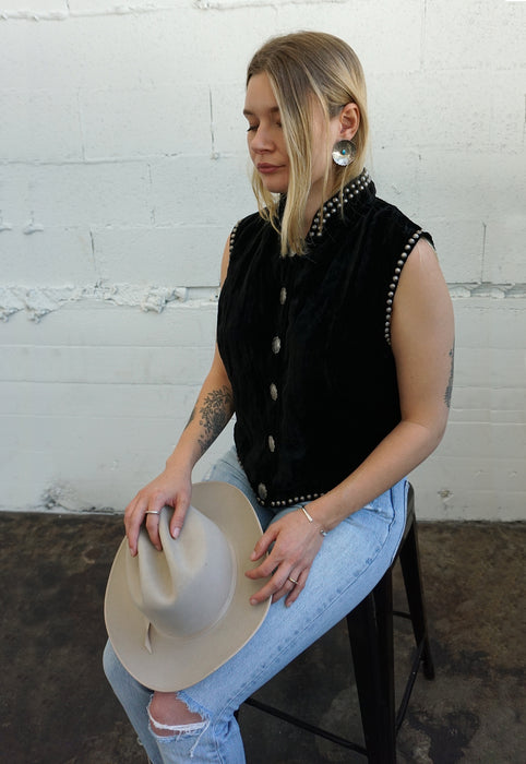 Vintage Double D Ranch Concho Vest