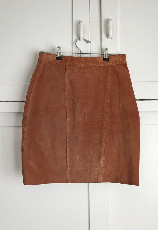 Idylwild Vintage Suede Mini Skirt
