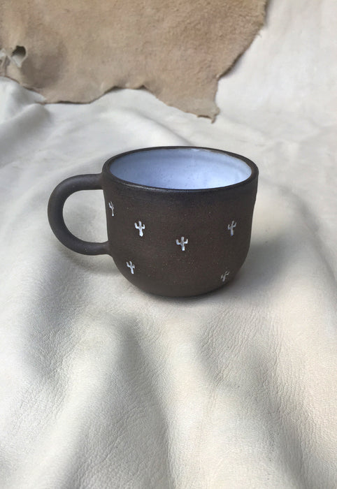 Espresso Cactus Stamped Small Mug
