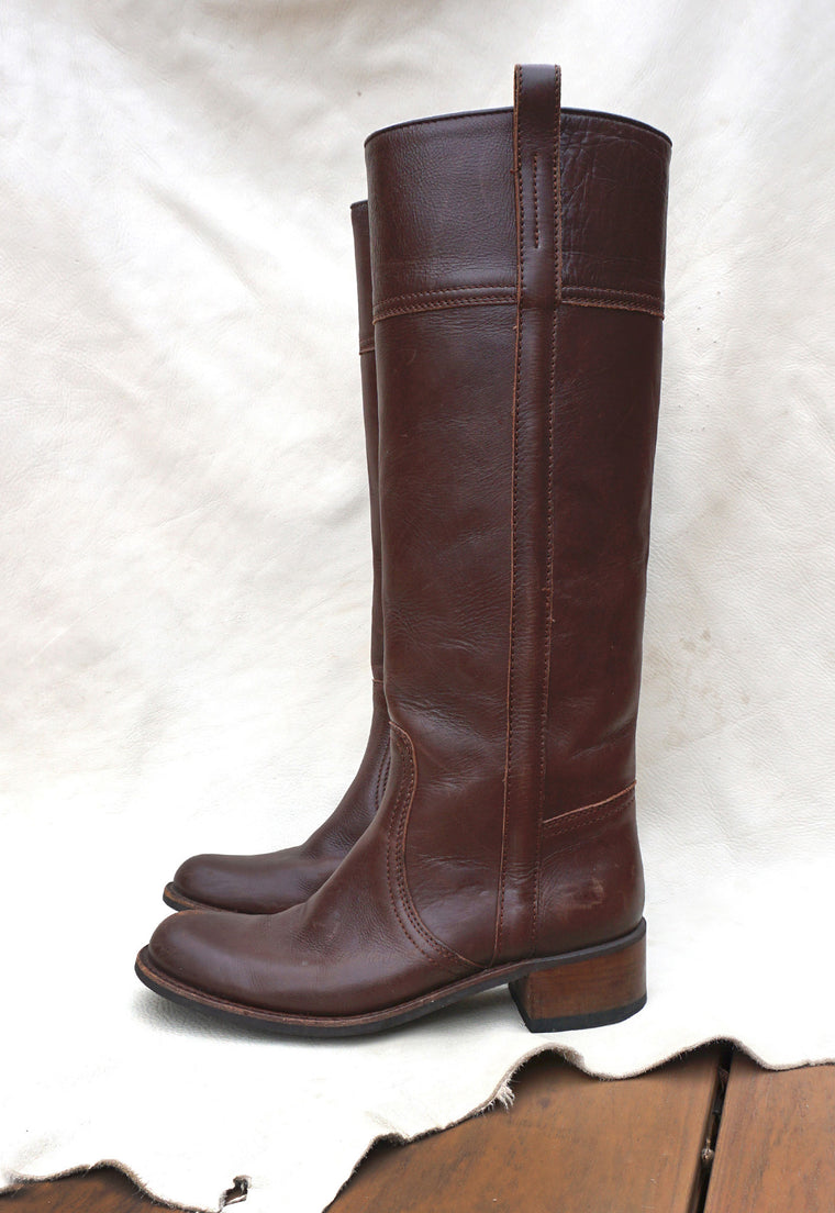 Sendra Contemporary Spanish Leather Riding Boots Women's Size 8.5