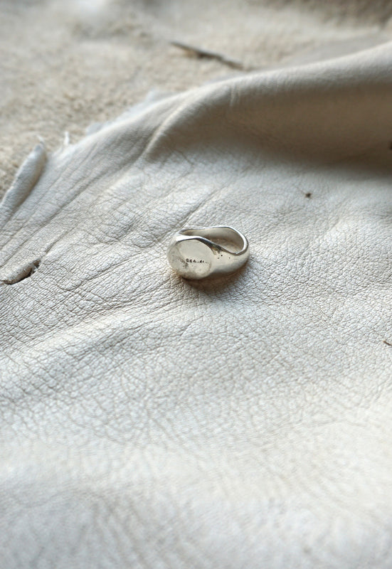 Organic Free Form Minimalist Asymmetrical Solid Sterling Silver Statement Ring Cashmere Cactus Hand Made Desert Jewelry