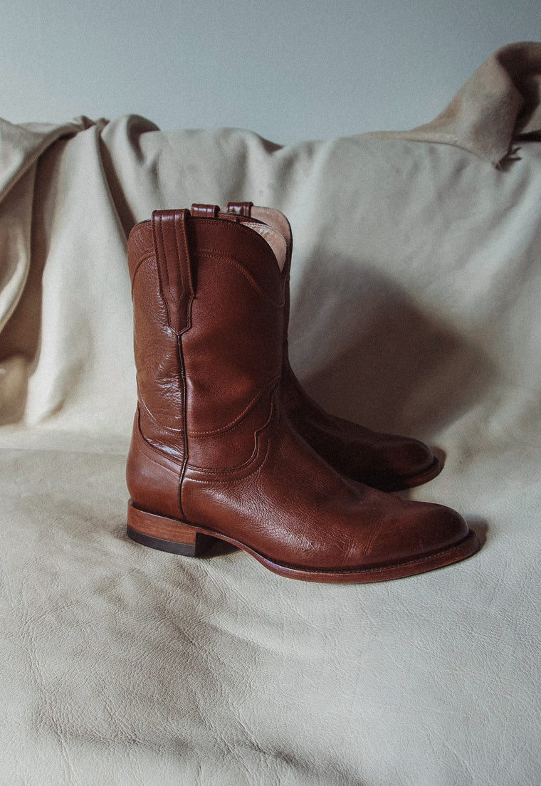 Contemporary Tecovas Bourbon Calf Earl Boots Men's Size 9.5 EE