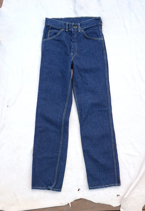 Idylwild Vintage Raw Denim High Waist Straight Leg Jeans
