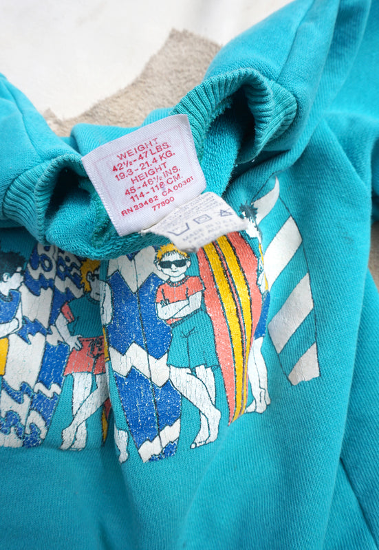 Vintage 80's California Surf Culture Kid's Sweatshirt