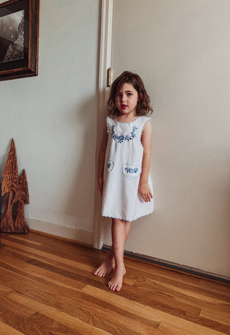 Children's 100% Cotton Vintage Hungarian Dress
