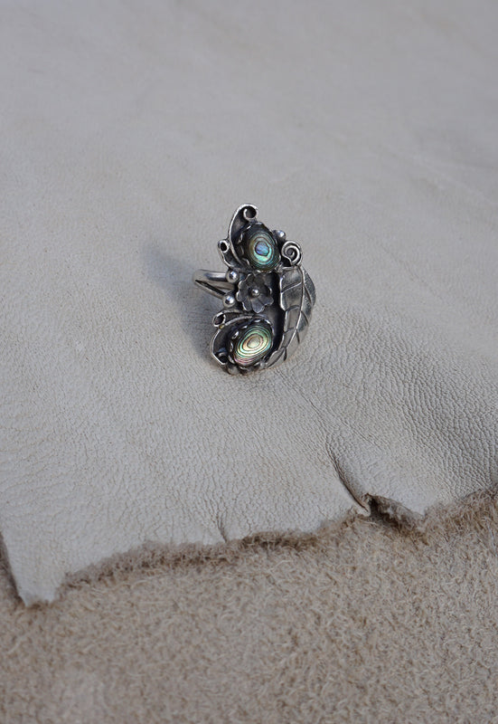Abalone Sterling Silver Native American Ring
